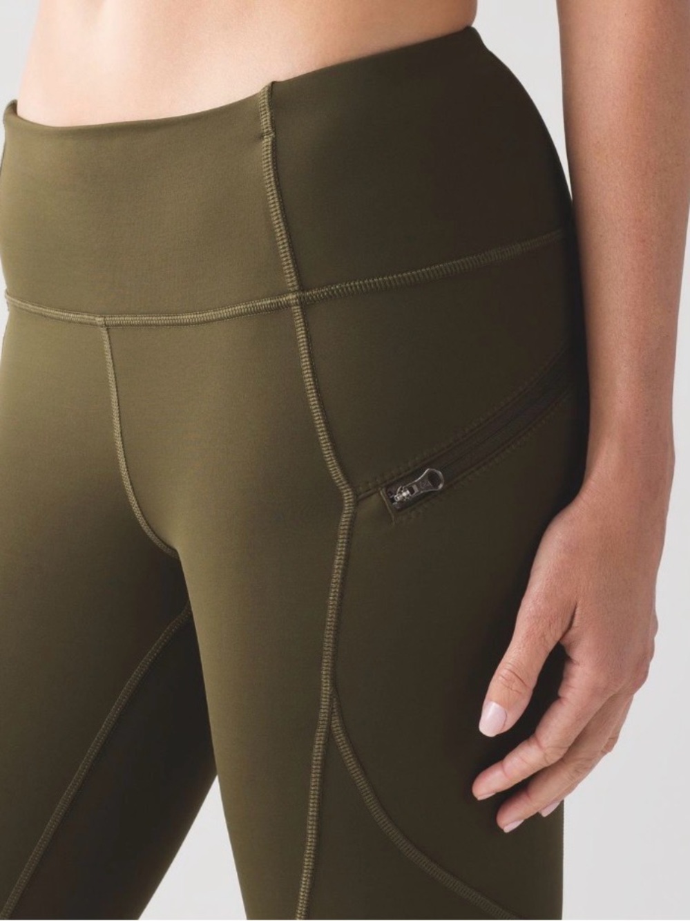 Lululemon First Mile Tech Tight - Military Green